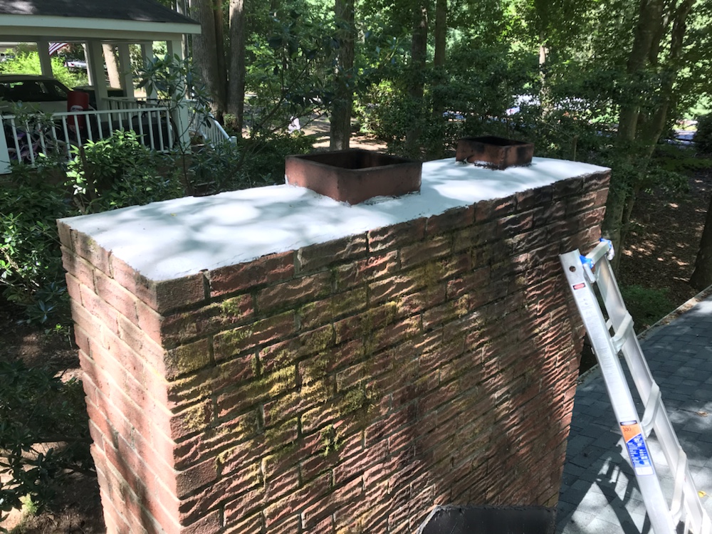 masonry chimney crown repair