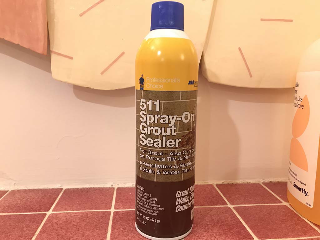 511 spray grout sealer penetrates and seals. Stain and water resistant