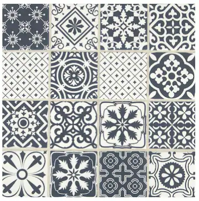 The Perfect Fireplace Tile, can one be found? 3 multi design blue tile