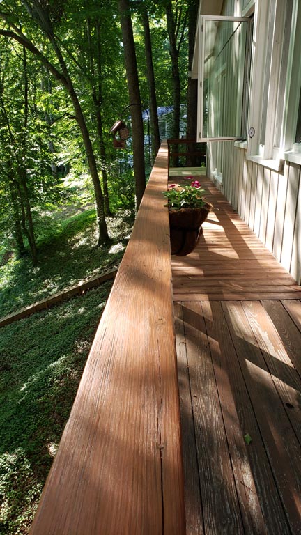 Deck Railing from Kitchen