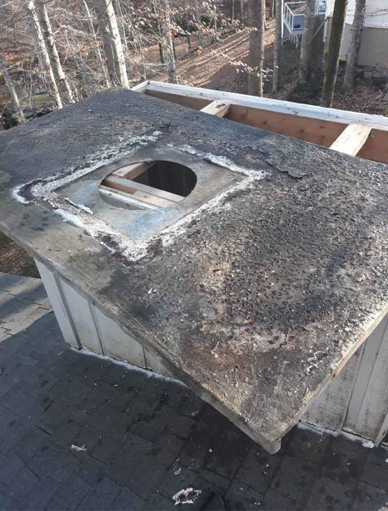 prefab fireplace old Chimney cap