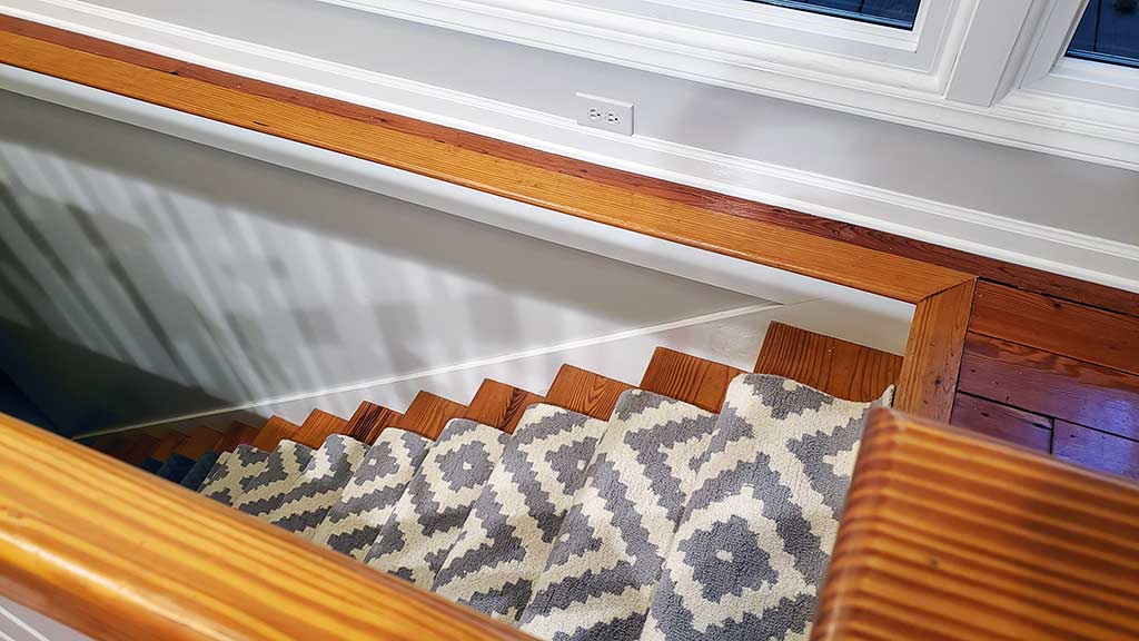 Need A Staircase Runner? Try and use a Rug instead of Carpet.