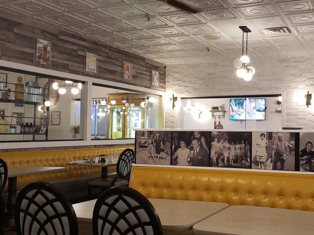 A Tasteful Mid-Century Modern Designed Restaurant 6 Mama Zoes dining room Mid Centry Modern design