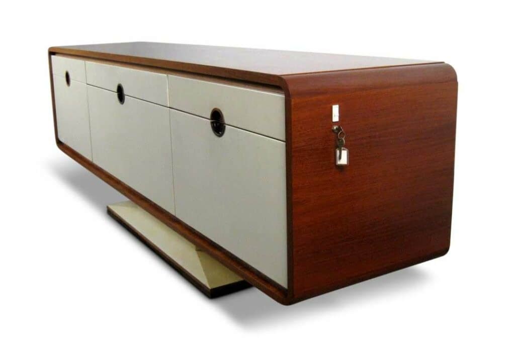 Mid-Century Electric Credenza Bar by Alfons Doerr KG side view