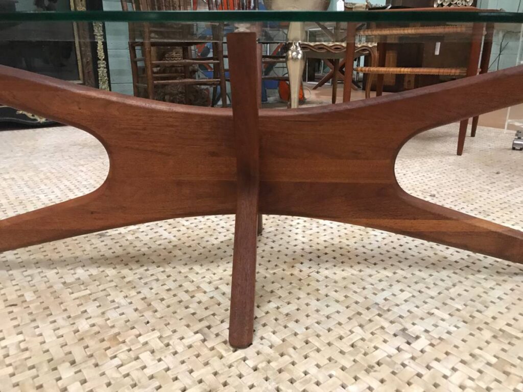 Mid-Century “JACKS” Cocktail Table by Adrian Pearsall 6 Adrian Pearsall glass coffee table