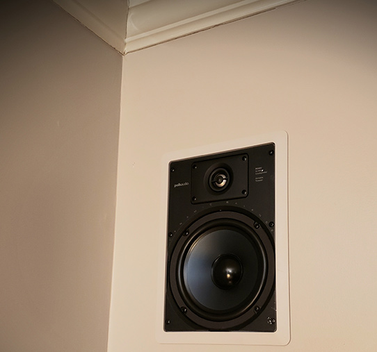 Sonos Wireless or In Wall Mounted Rear Surround Sound Speakers? 10 Polk Audio 6.5 RC85i in wall speakers without grill