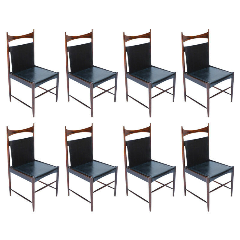 Brazilian Jacaranda Cantu Chairs, Mid-Century Furniture