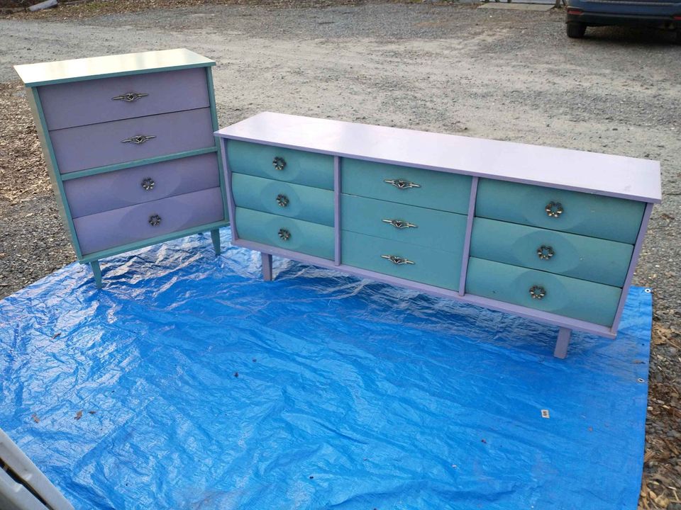 Mid-Century Dresser Set