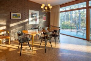 dining room in a MCM home