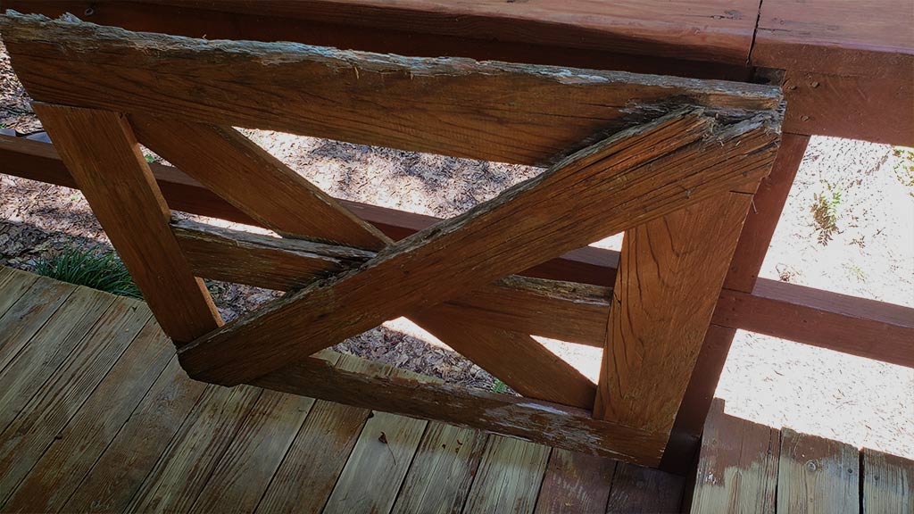 old Farm house style deck gate
