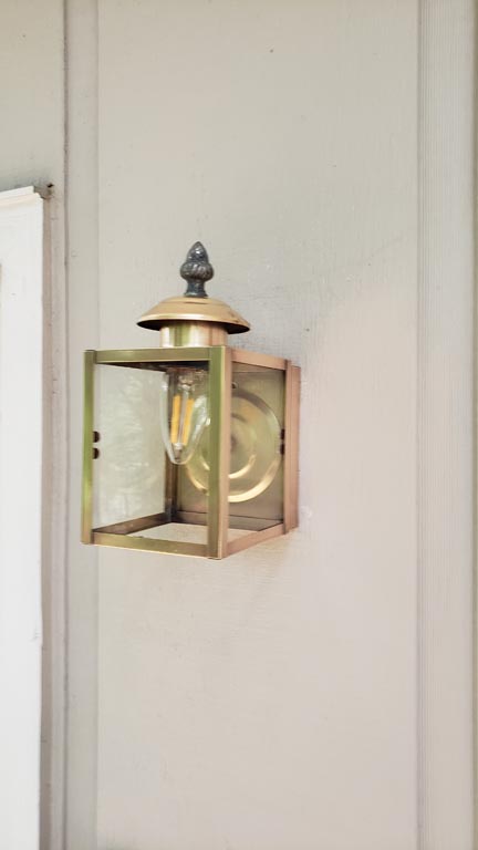 How to Clean Mid-Century Brass Lights 11 Clean and mounted Mid Century Brass Light 1