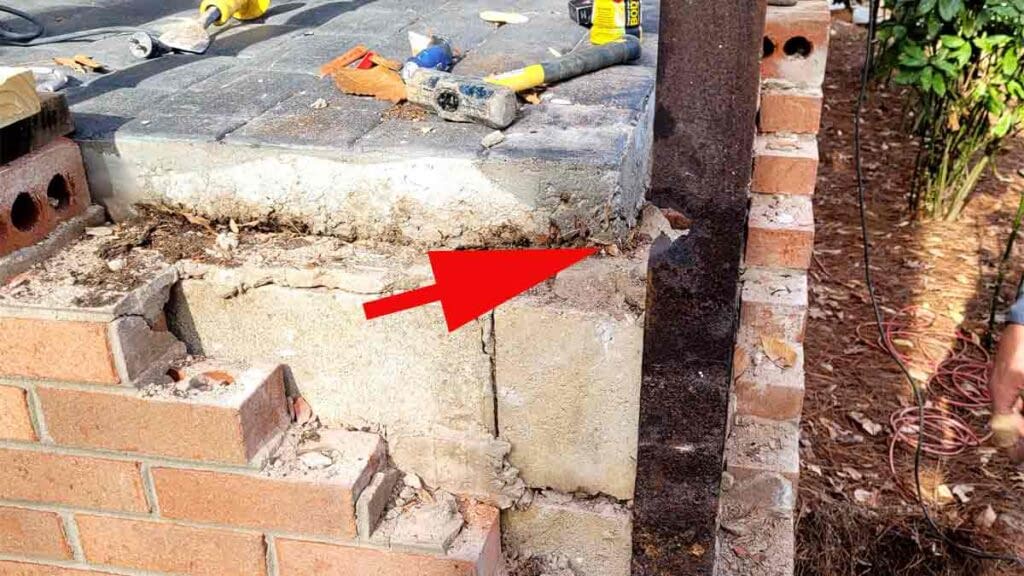 do you have brick or mortar cracking on your wall?