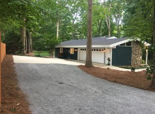 1973 Mid-Century Modern orange garage door