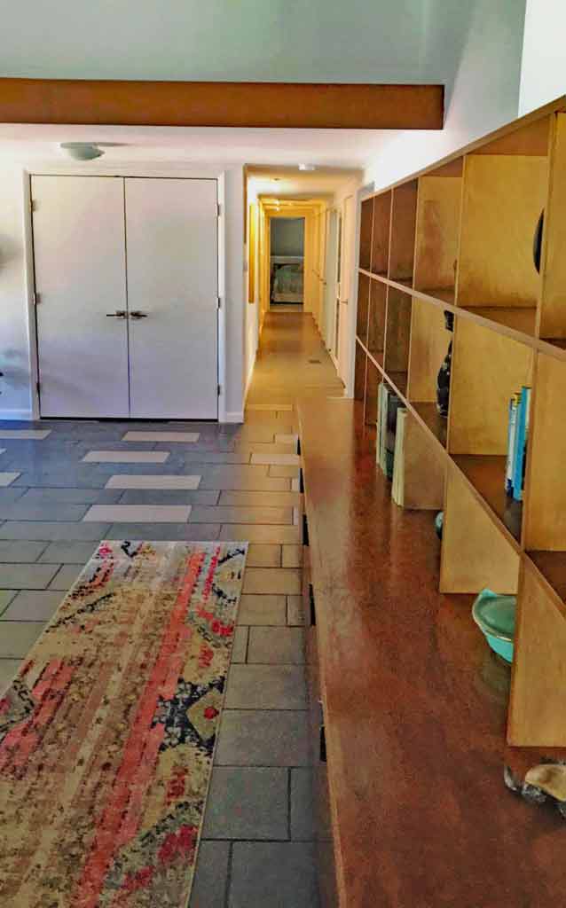 House Tour: An Amazing 1961 Mid-Century Modern, The Leeds House 8 1961 Mid-Century Modern Leeds home hallway