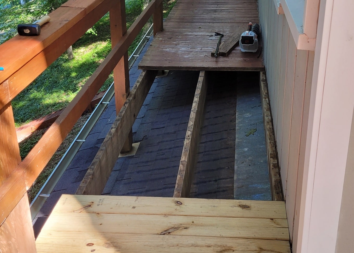 Deck Walkway and Roof Repair