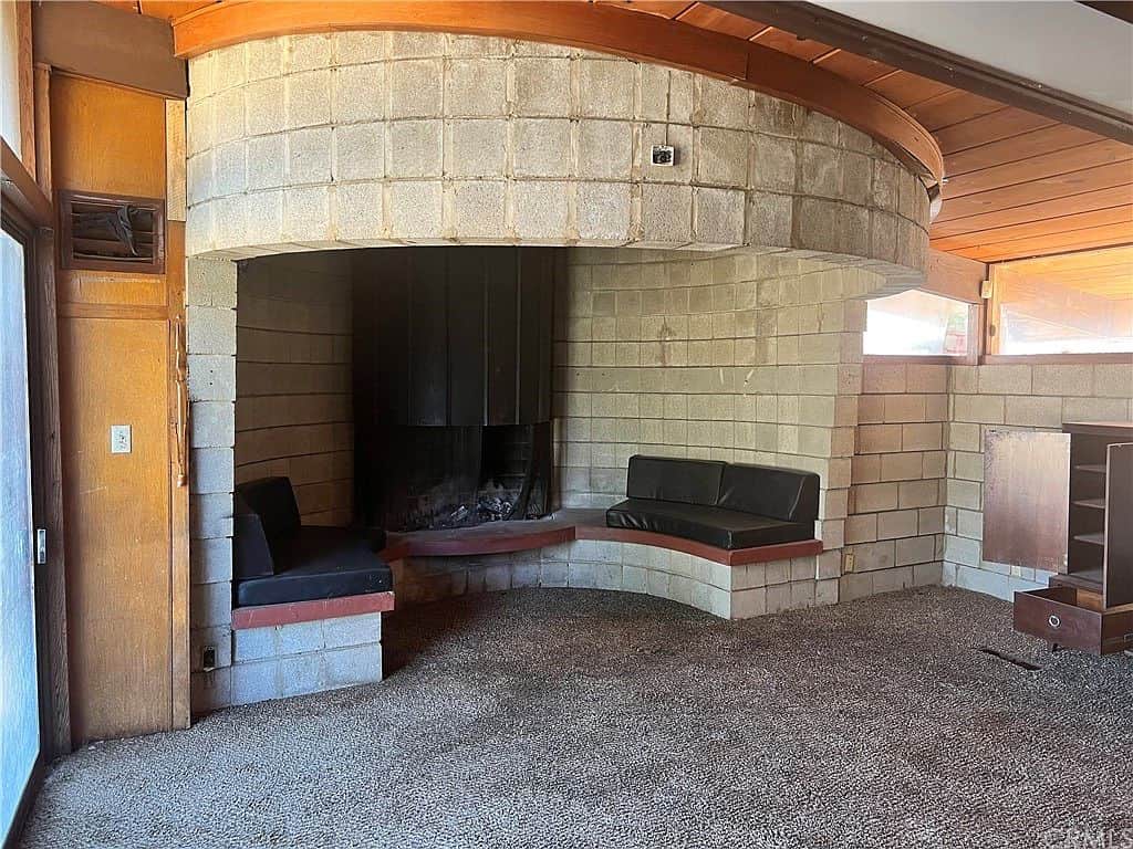 1962 Wedding Present Mid-Century Modern Fireplace