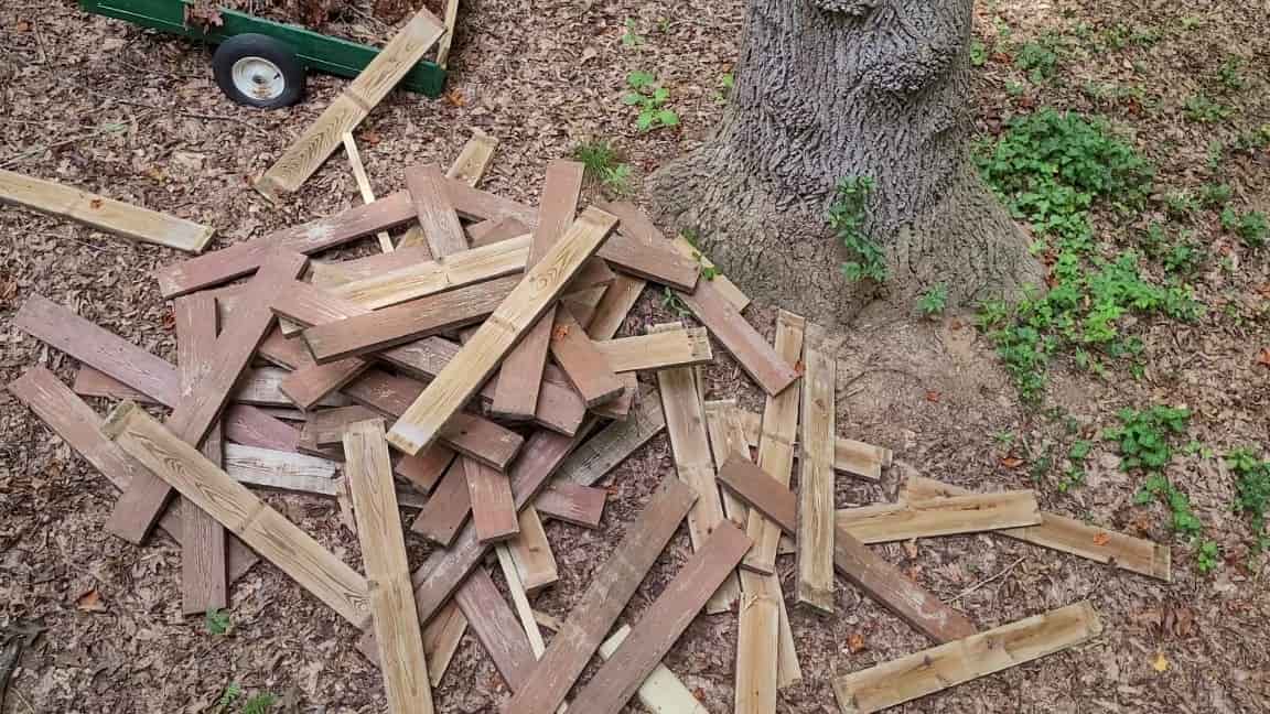 recycled deck boards