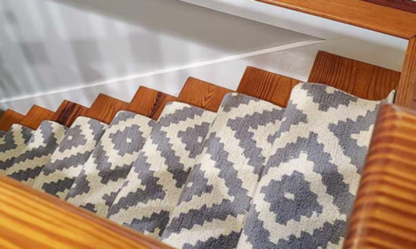 Using hallway and kitchen carpet runners for your staircase save thousands from the carpet stores 