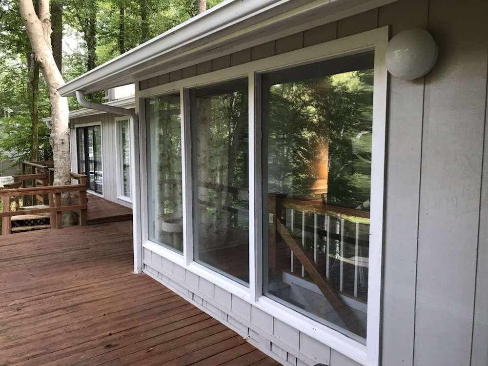 Old Mid-Century modern panel windows