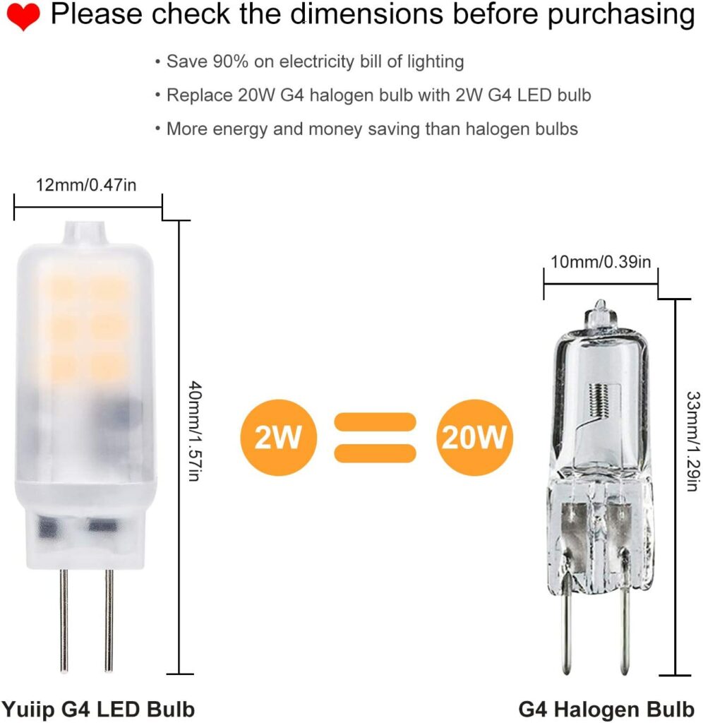 g4 LED replacement bulb for applicances
