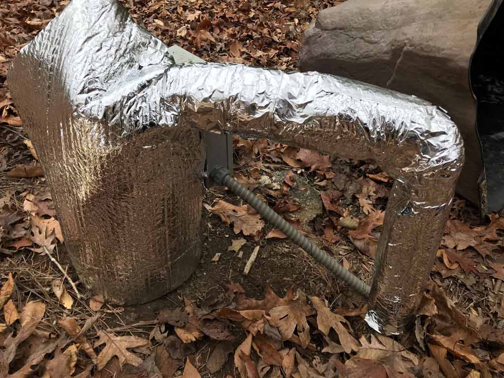 How to insulate a well pump insulated foil and metal hvac tape