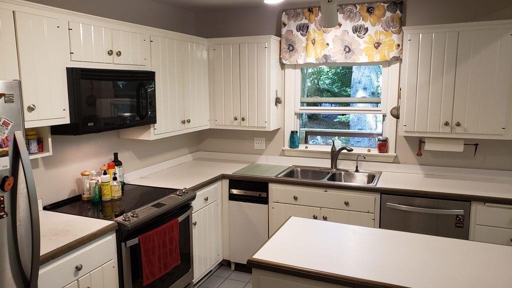 our Mid Century Kitchen from 1959 - corner shot