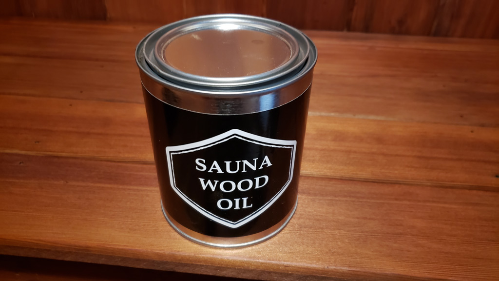 Clean sauna and treated with sauna wood oil